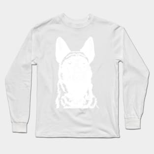 Malinois GSD Dutch White Long Sleeve T-Shirt